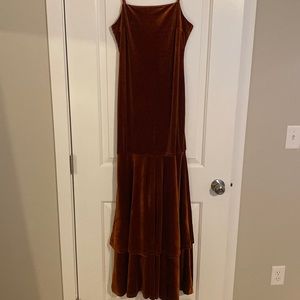 Beautiful Full Length Velvet Dress